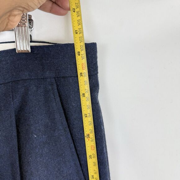 Paul Frederick Men’s 36x29 Navy Blue Pleated Dress Pants Cuffed Wool Cashmere - Picture 14 of 14